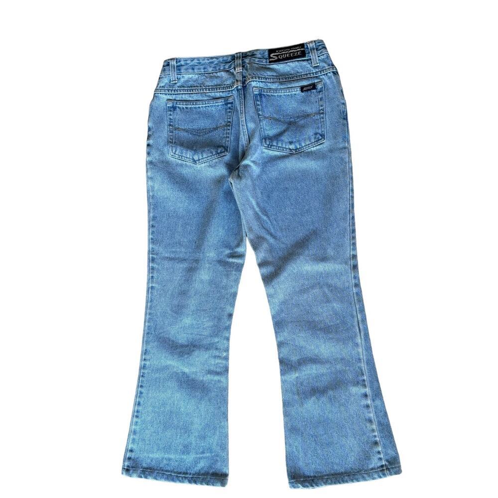 Squeeze Stephen Hardy Bleach Painted Bootcut 100% Cotton Jean Size 5/6 - Picture 2 of 6